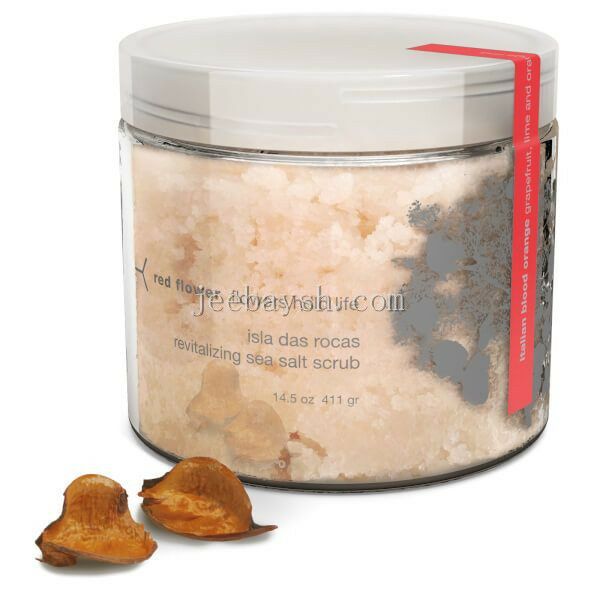 Red Flower Italian Blood Orange Isla Das Rocas Revitalizing Sea Salt Scrub